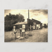Carte Postale Ancienne station-service Vintage (Devant)