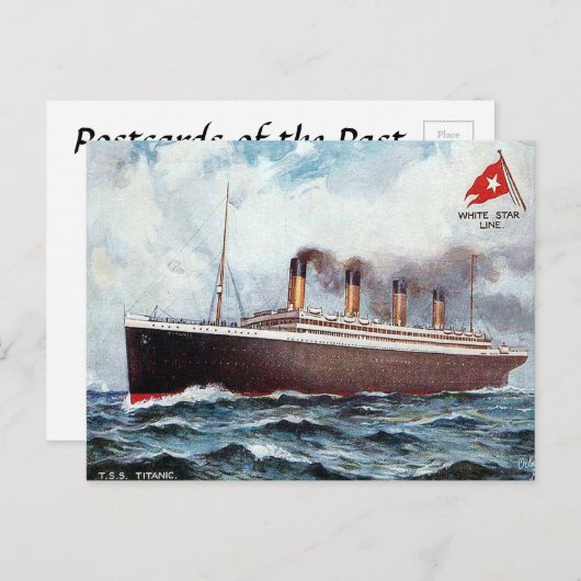 Carte postale ancienne - T S S Titanic (Devant / Derrière)