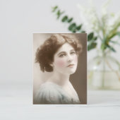 Carte postale ancienne teintée victorienne édouard (Debout devant)