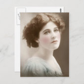 Carte postale ancienne teintée victorienne édouard (Devant / Derrière)