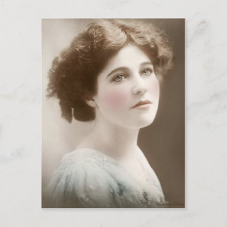 Carte postale ancienne teintée victorienne édouard