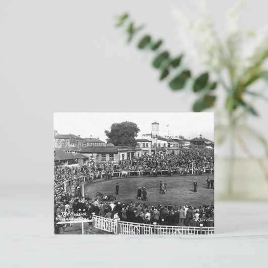 Carte postale ancienne - The Paddock, Hippodrome d (Debout devant)