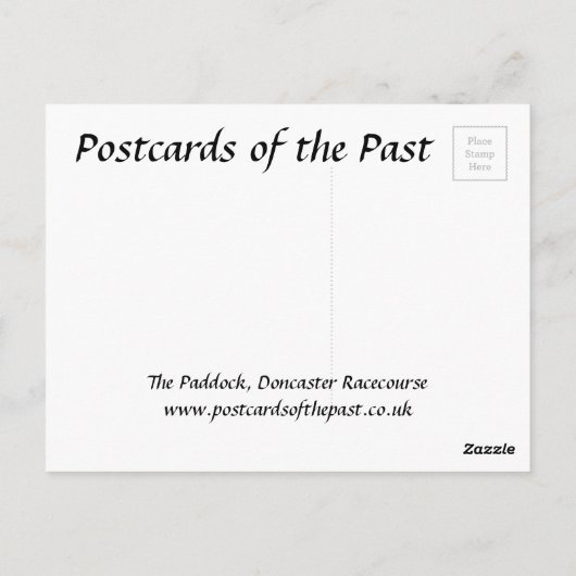 Carte postale ancienne - The Paddock, Hippodrome d (Dos)