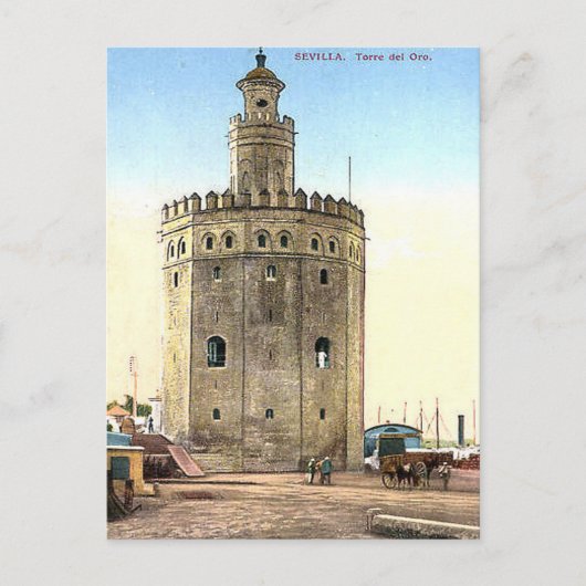 Carte postale ancienne - Torre del Oro, Séville, E (Devant)