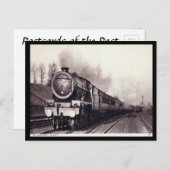 Carte postale ancienne - Train LMS "The Mancunian" (Devant / Derrière)