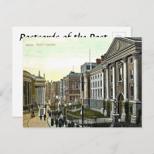 Carte postale ancienne - Trinity College, Dublin (Devant / Derrière)