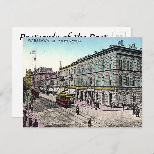 Carte postale ancienne - Varsovie, Pologne (Devant / Derrière)