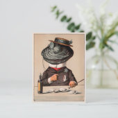 Carte postale ancienne victorienne de consommation (Debout devant)