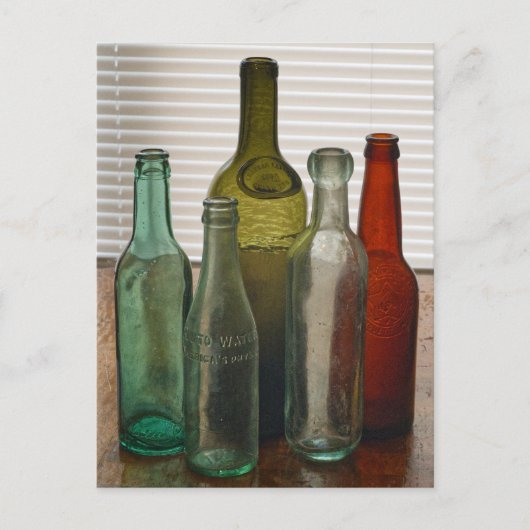 Carte Postale Anciennes bouteilles en verre 2 (Devant)