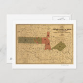 Carte Postale Anciennes limites de la "nation des" Indiens chero (Devant / Derrière)