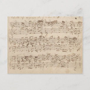 Carte Postale Anciennes Notes de Musique - Partition de Musique