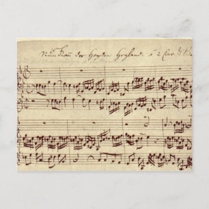 Carte Postale Anciennes Notes de Musique - Partition de Musique