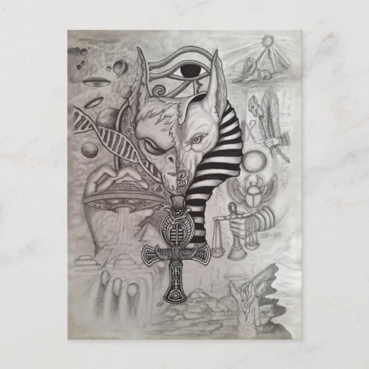 Carte Postale Anciens Aliens, Anubis (Devant)