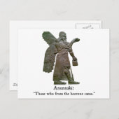 Carte Postale Anciens Aliens d'Anunnaki (Devant / Derrière)