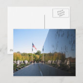 Carte Postale Anciens combattants du Mémorial de guerre de Corée (Devant / Derrière)