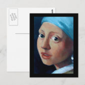 CARTE POSTALE ANCIENS MAÎTRES PEARL EARRING (Devant / Derrière)