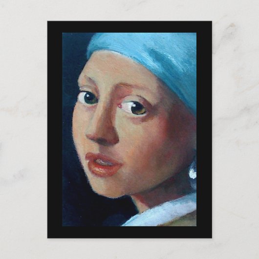 CARTE POSTALE ANCIENS MAÎTRES PEARL EARRING (Devant)