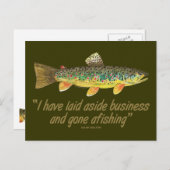 Carte Postale Anciens mots de pêche (Devant / Derrière)