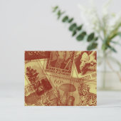 Carte postale anciens timbres (Debout devant)