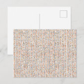 Carte Postale ancient egypt hieroglyphes pattern background hist (Devant / Derrière)