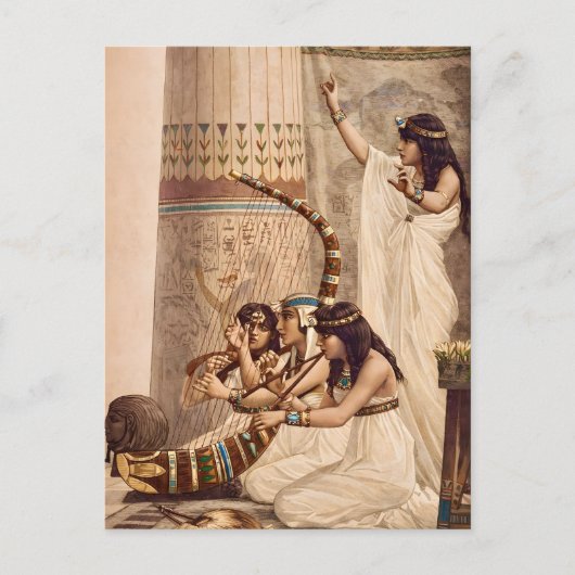 Carte Postale Ancient Egyptian Temple Musicians (Devant)