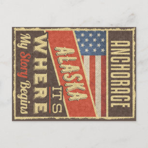 Carte Postale Ancrage Alaska