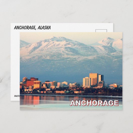 Carte Postale Ancrage, Alaska (Devant / Derrière)