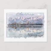 Carte postale Ancrage Alaskan Watercolor (Devant)