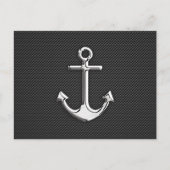 Carte Postale Ancre Chrome sur fibre de carbone (Devant)