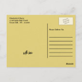 Carte Postale Ancre Naudique - Or Noir - Remerciements de Mariag (Dos)