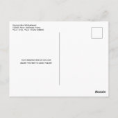 Carte Postale Ancre Naútica Blanc Merci (Dos)