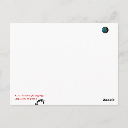 Carte Postale Ancre rouge (Dos)