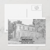 Carte Postale Andalousie - Maison de Flannery O'Connor (Devant / Derrière)