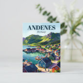 Carte Postale Andenes Norvège (Debout devant)
