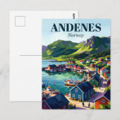 Carte Postale Andenes Norvège (Devant / Derrière)