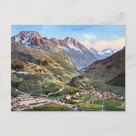 Carte Postale Andermatt, St Gotthard 1924 (Devant)