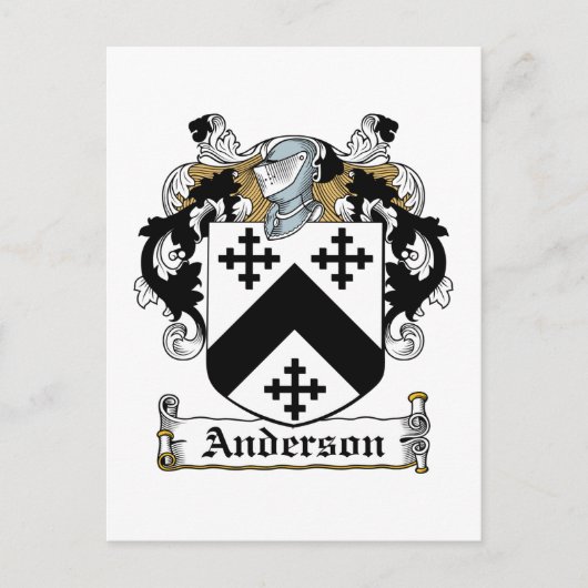 Carte Postale Anderson Family Crest (Devant)