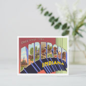 Carte postale Anderson, Indiana Vintage Big Letter (Debout devant)