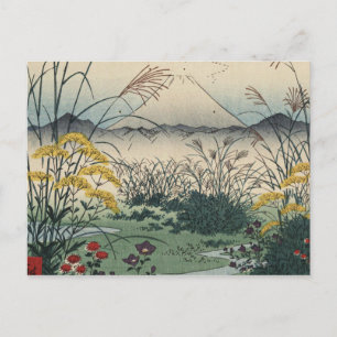 Carte Postale Ando Hiroshige - Champs Otsuki dans la province de