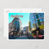 Carte Postale Andorre - La Vella - Centre - (Devant / Derrière)