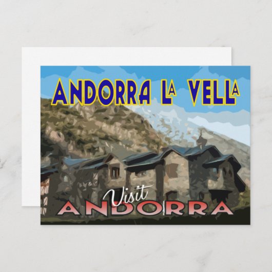 Carte Postale Andorre La Vella, Visiter Andorre (Devant / Derrière)