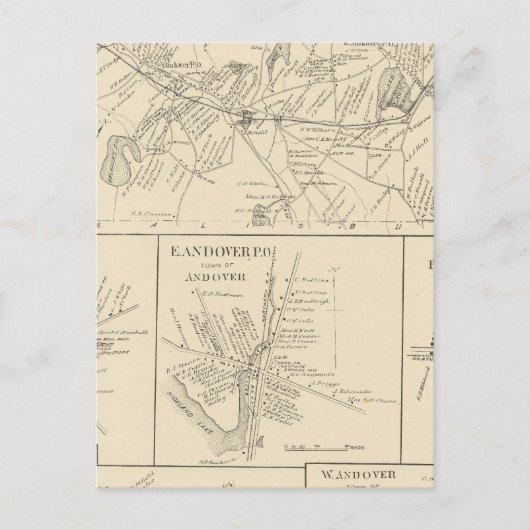 Carte Postale Andover, Comté de Merrimack (Devant)