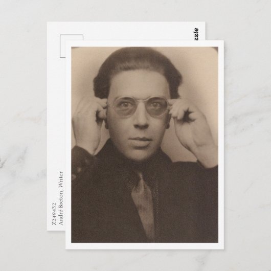 Carte Postale André Breton, écrivain (Devant / Derrière)
