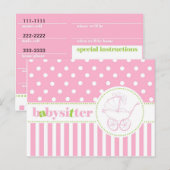 Carte Postale Andrea Babysitter (Devant / Derrière)