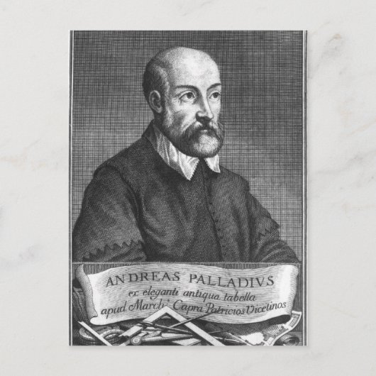 Carte Postale Andrea Palladio gravée par Francesco (Devant)