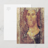 Carte Postale Andrei Rublev Le Sauveur Christ Rédempteur Icon (Devant / Derrière)