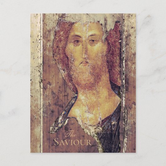Carte Postale Andrei Rublev Le Sauveur Christ Rédempteur Icon (Devant)