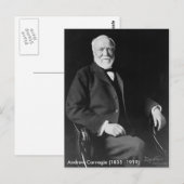 Carte postale Andrew Carnegie (Devant / Derrière)