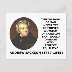 Carte Postale Andrew Jackson La Sagesse Contrevient L'Égalité Fi