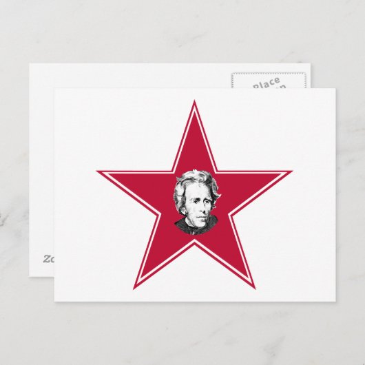 Carte Postale Andrew Jackson Star (Devant / Derrière)